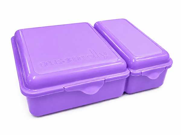 Twin Lunch Box 1.4L (Purple)