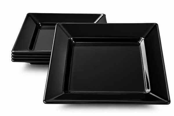 Square Main Plate 4's (Black)