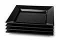Square Side Plate 4's (Black)