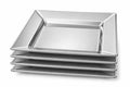 Square Side Plate 4's (Silver)