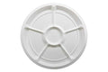 Tray Round 6 Division (White)