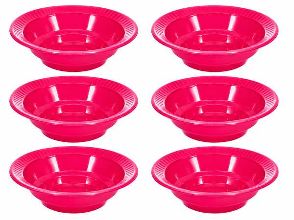 Fancy Pudding Bowl 6's (Cerise)