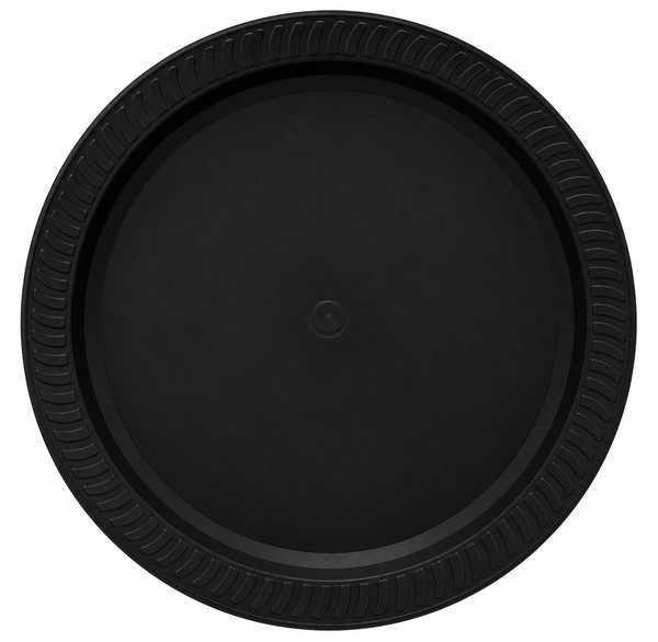 Fancy Dinner Plate 10's (Black)