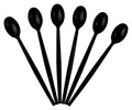 6Pc Soda Spoon Set (Black)