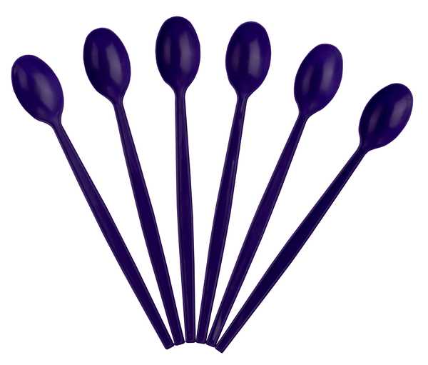 6Pc Soda Spoon Set (Purple)