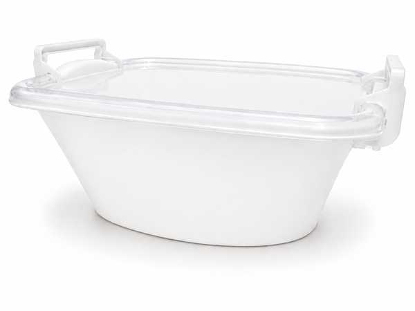 15L Bella Bowl + Lid (White)