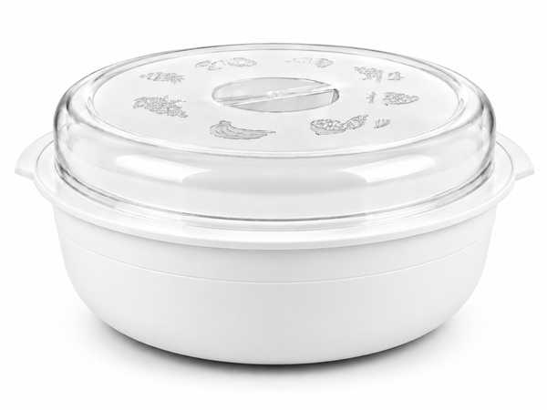 12.5L Bella Bowl + Lid (White)