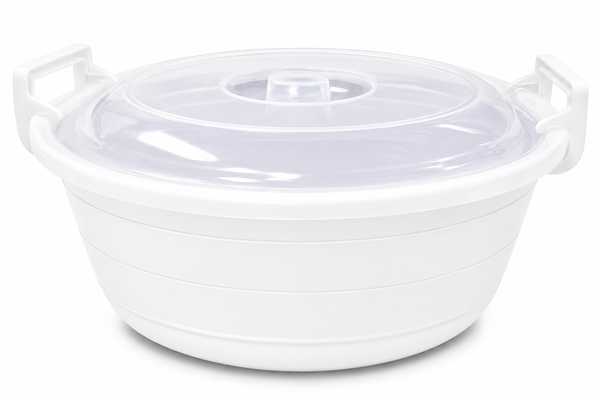 40L Bella Bowl + Lid (White)