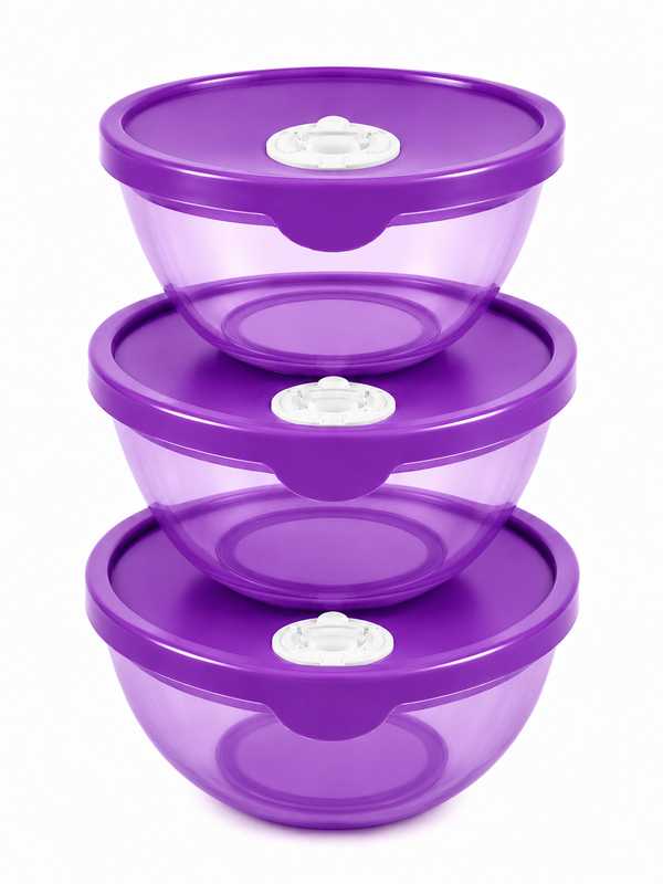 FreshFlow Set [500ml+1L+1.5L] (Transluscent Purple)