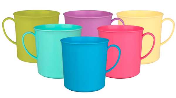 275ml Flexi Mug 4's (Brights)