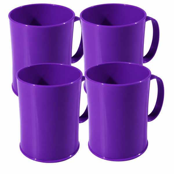 450ml Coffee Mugs 4's (Purple)