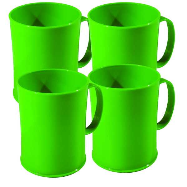 450ml Coffee Mugs 4's (Tropical Green)