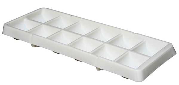 Ice Cube Tray Semi Circular (White)