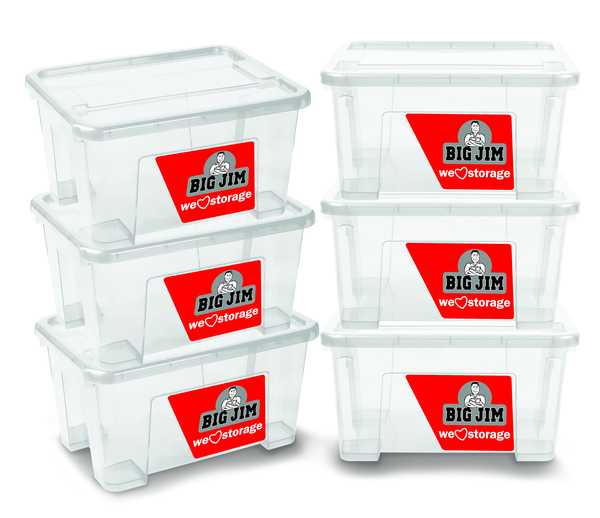 6Pc Alpha Storage Box Set (6x4L)