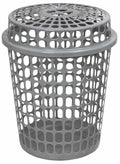 Slotted Linen Bin 45L (Silver)