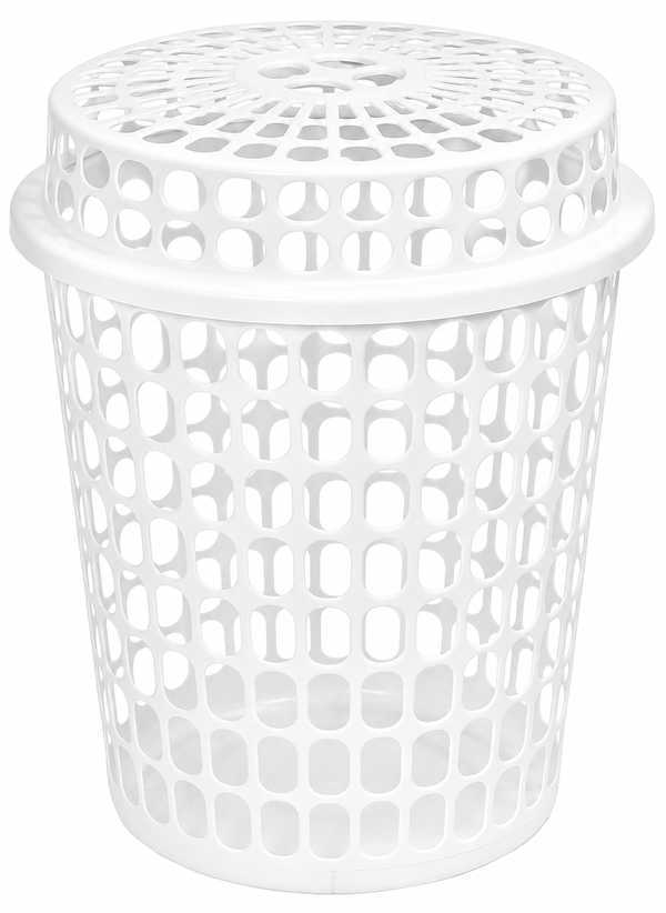 Slotted Linen Bin 45L (White)