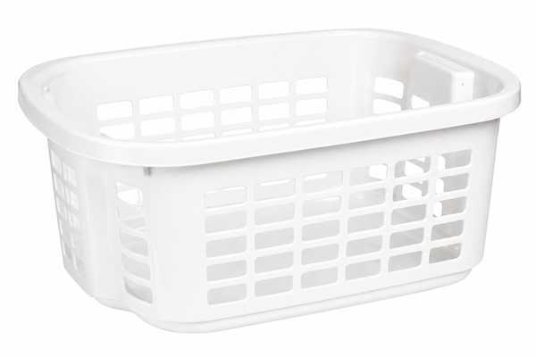 Rectangular Slotted Basket (White)