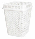 Woven Linen Bin 70L (White)