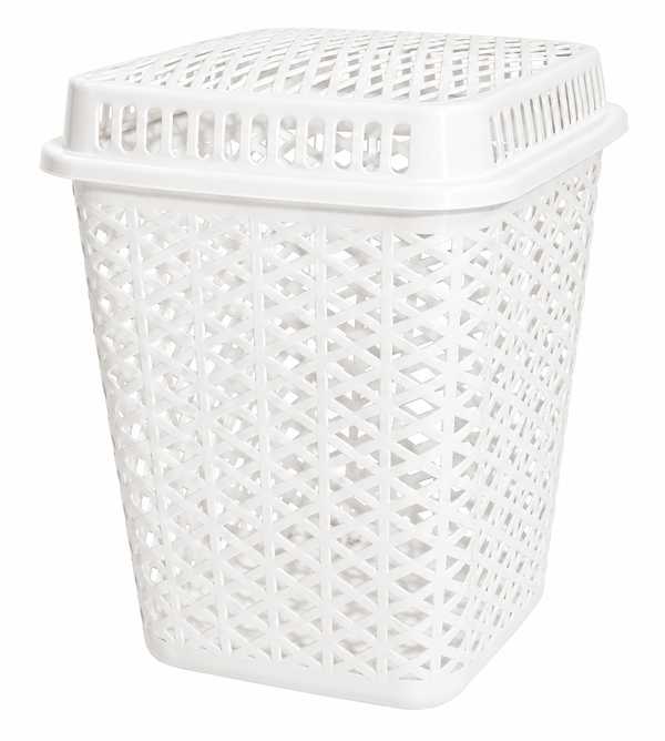 Woven Linen Bin 70L (White)