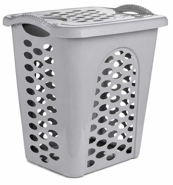 Mega Linen Bin & Lid (Silver)