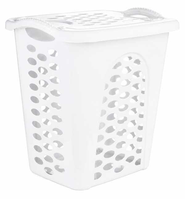 Mega Linen Bin & Lid (White)