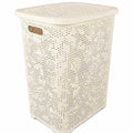 Floral Spring Linen Bin (Cream)