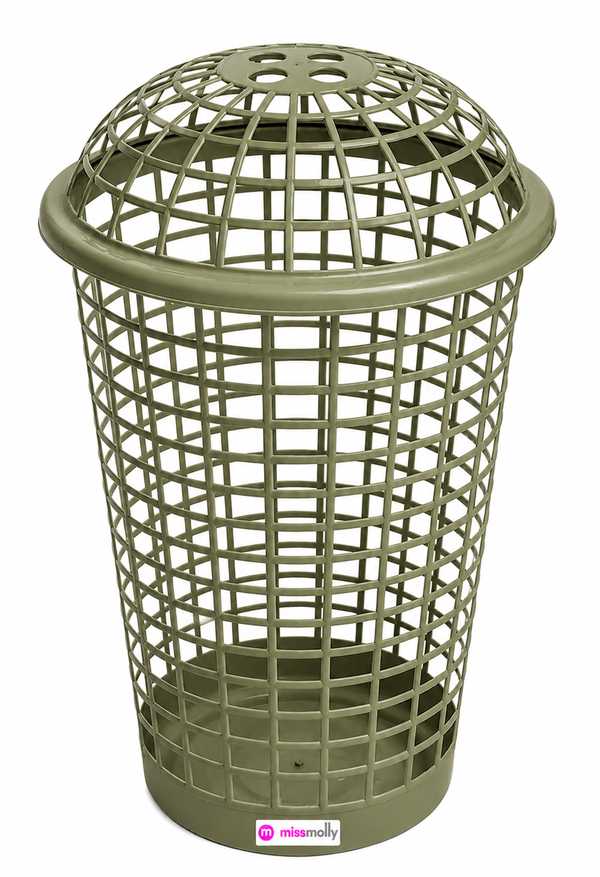 Lucky Domed Linen Bin (Olive)