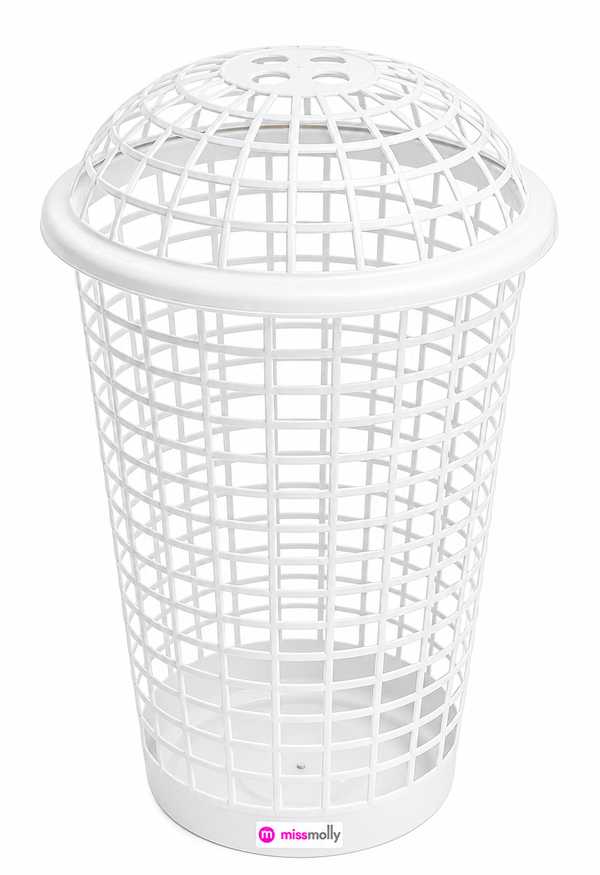 Domed Linen Bin (White)