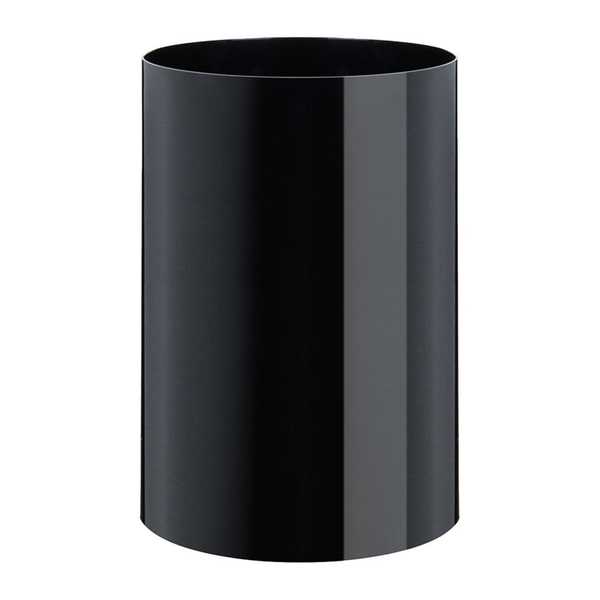 Italia Round Waste Bin (Black)