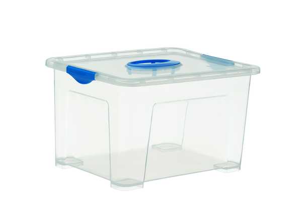 Go2 Storage Box 9.5L (Clear | Silver)