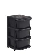 3 Drawer Chest (Bl | Black)