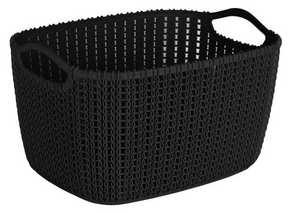 12L Weave Basket (Black)