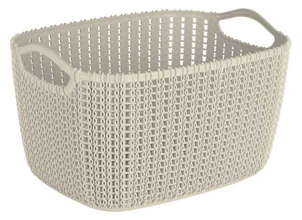 12L Weave Basket (Cream)