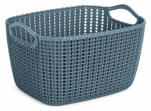 12L Weave Basket (Smoky Blue)