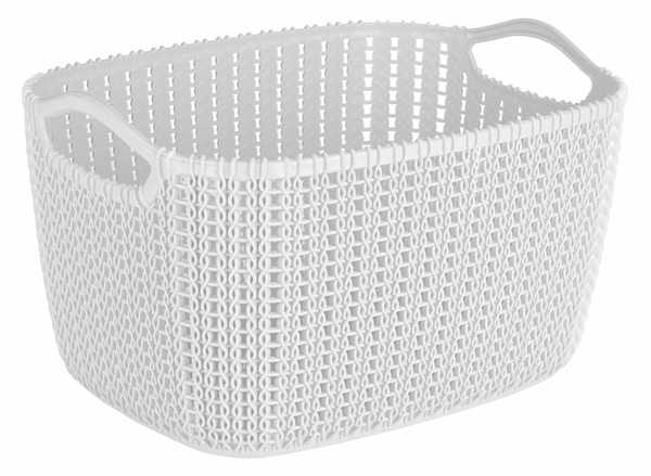 12L Weave Basket (White)