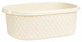 14L Leather Look Basket (Cream)