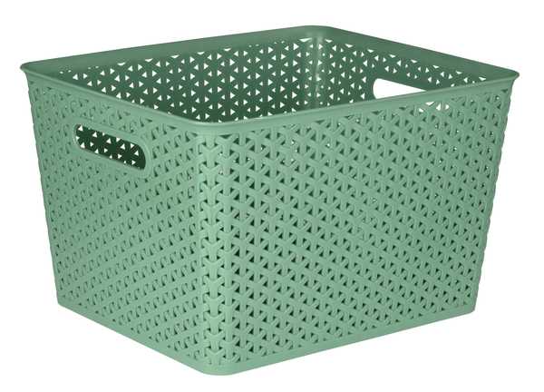 25L Woven Basket (Olive)