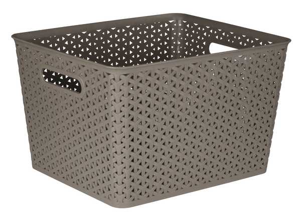 25L Woven Basket (Taupe)