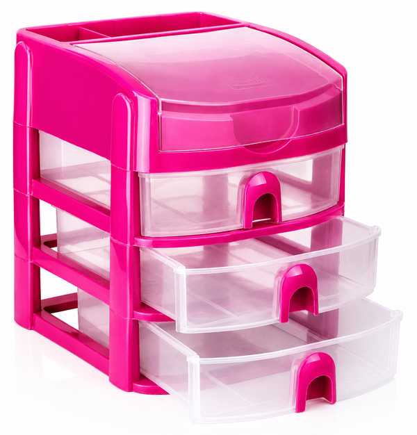 Buddi Mini 3 Drawer Lift Top (Cerise)