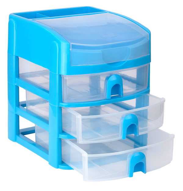 Buddi Mini 3 Drawer Lift Top (Delicate Blue)
